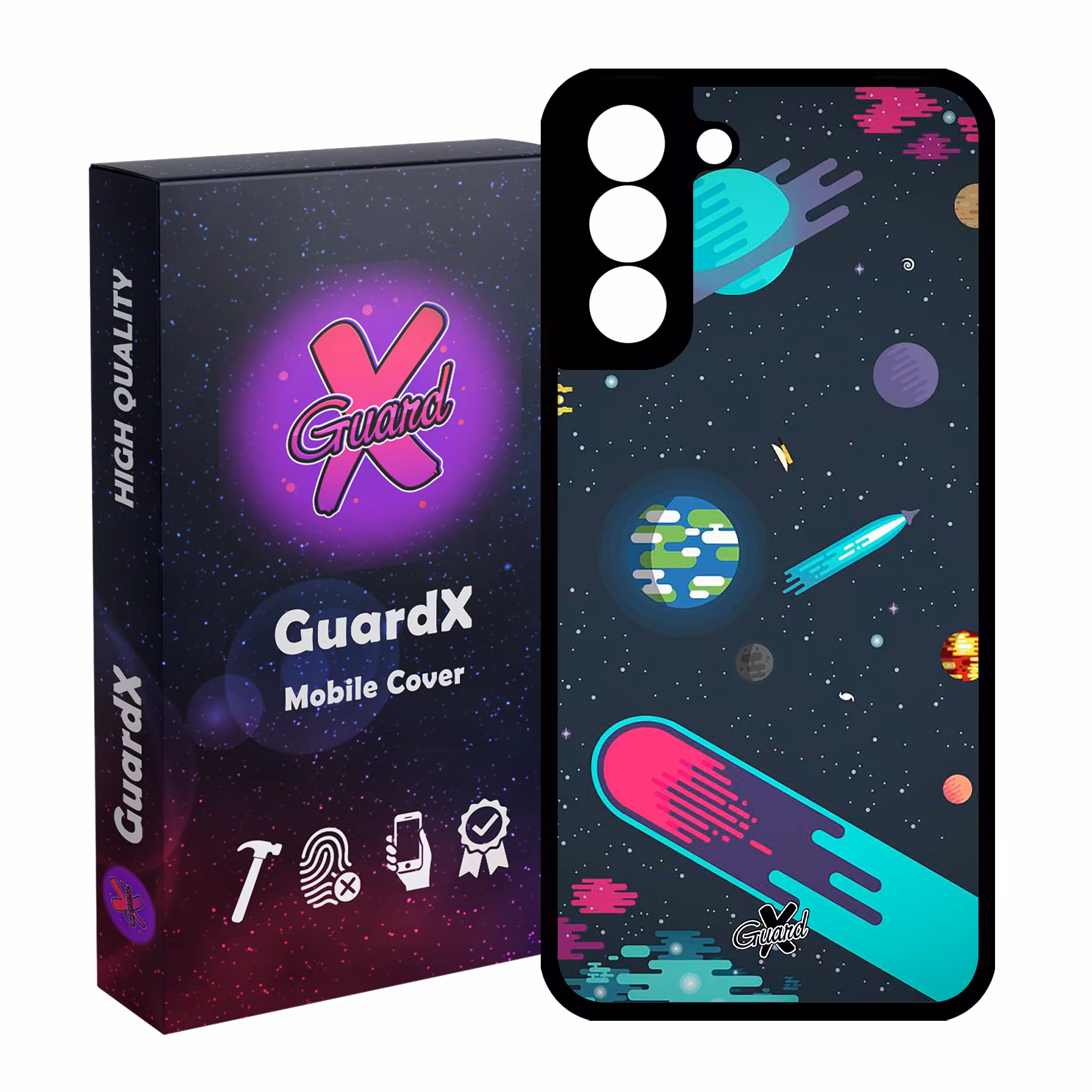 کاور گارد ایکس طرح Galaxy مدل Glass10073 مناسب برای گوشی موبایل سامسونگ Galaxy S21 FE