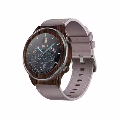 برچسب ماهوت طرح Dark Walnut Wood مناسب برای ساعت هوشمند هوآوی Watch GT 2 Pro