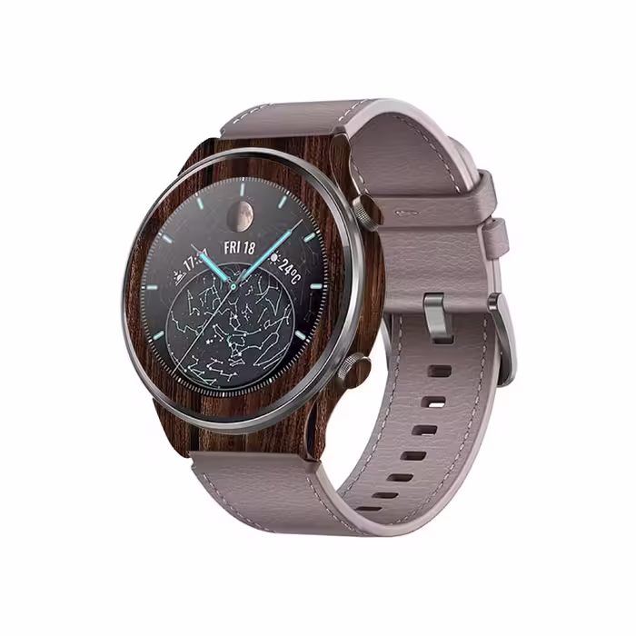 برچسب ماهوت طرح Dark Walnut Wood مناسب برای ساعت هوشمند هوآوی Watch GT 2 Pro