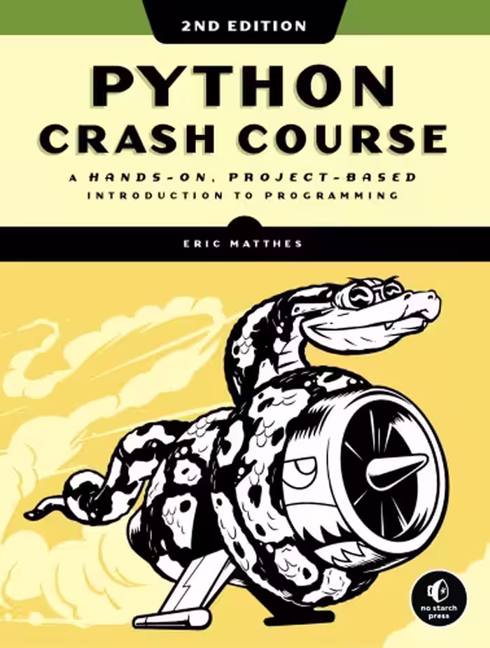 خرید و دانلود نسخه کامل کتاب Python Crash Course: A Hands-On, Project-Based Introduction to Programming