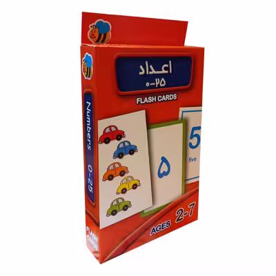 فلش کارت اعداد 0-25 اثر سوسن ژالی نشر عسل نشر