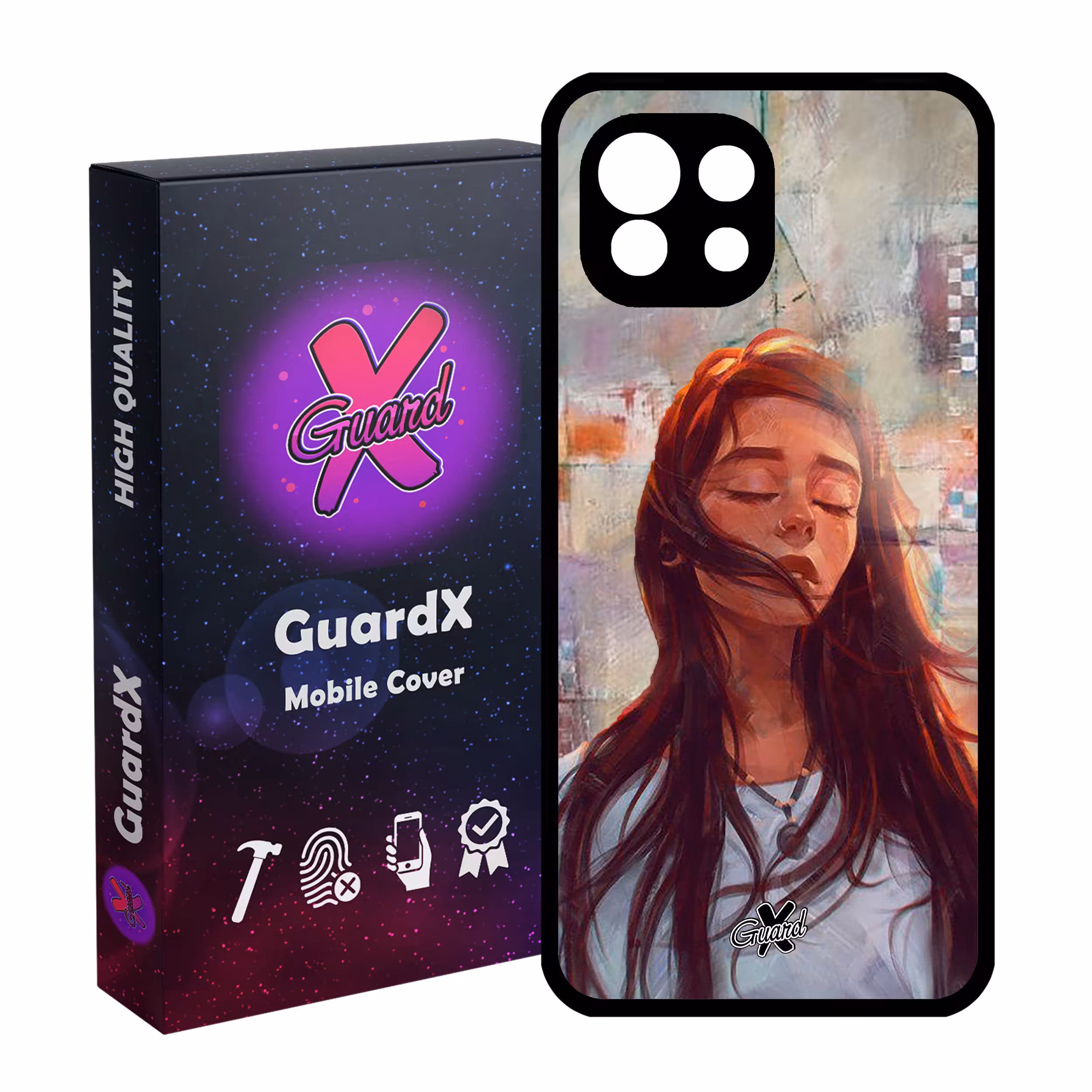 کاور گارد ایکس طرح Girl مدل Glass10056 مناسب برای گوشی موبایل شیائومی Mi 11 Lite
