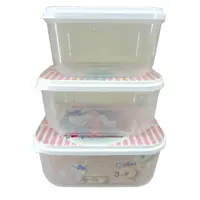 ظرف نگهدارنده زیبا سازان مدل R03 مجموعه 3 عددی