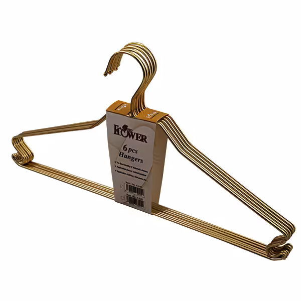 چوب لباسی مدل f - G06 بسته 6 عددی
