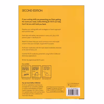 کتاب Collins English For Exam Writing For IELTS اثر Anneli Williams انتشارات الوندپویان