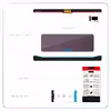 برچسب پوششی ماهوت مدل Purple-Leather مناسب برای تبلت سامسونگ Galaxy Tab S5e 10.5 2019 T725