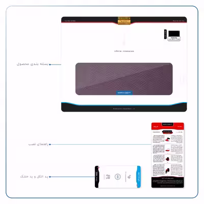 برچسب پوششی ماهوت مدل Purple-Leather مناسب برای تبلت سامسونگ Galaxy Tab S5e 10.5 2019 T725