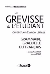 خرید و دانلود نسخه کامل کتاب Le Grevisse de l'étudiant, grammaire graduelle du français
