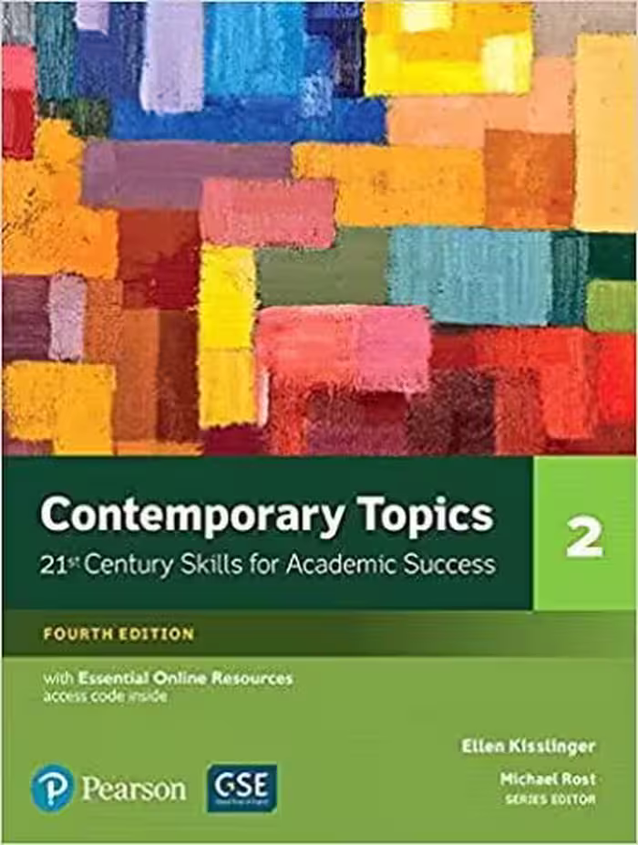 Contemporary Topics 2 4th CD کتاب کانتمپروری تاپیک 2 (رحلی رنگی)