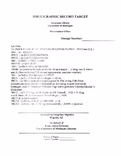خرید و دانلود نسخه کامل کتاب Gesammelte mathematische Abhandlungen