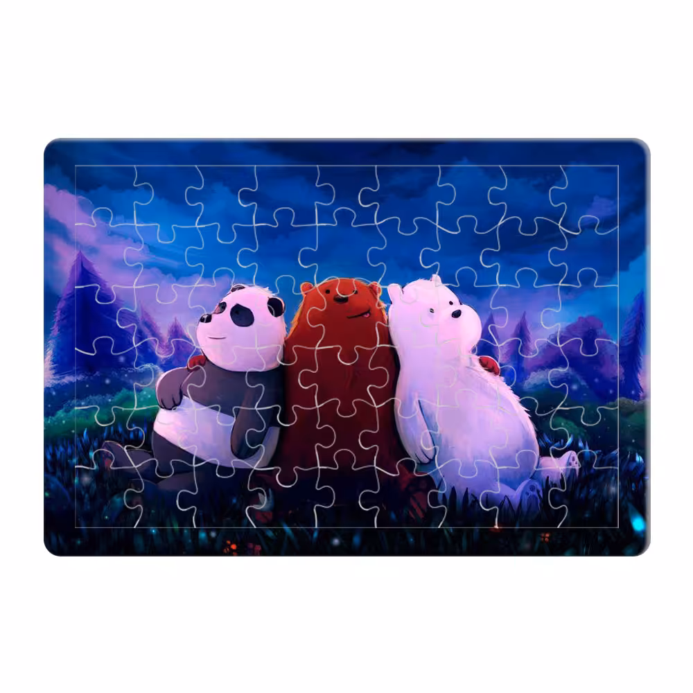پازل 54 تکه طرح We Bare Bears مدل P0148