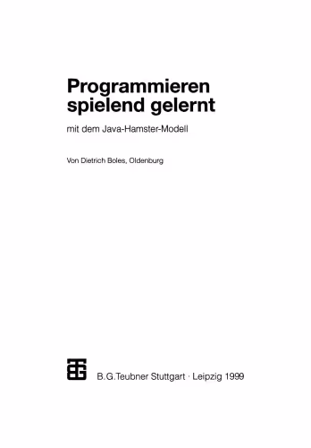 خرید و دانلود نسخه کامل کتاب Programmieren spielend gelernt mit dem Java-Hamster-Modell