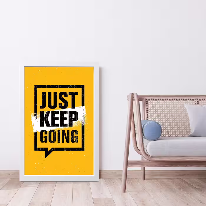 تابلو مدل دکوراتیو انگیزشی Just keep going کد G8-49