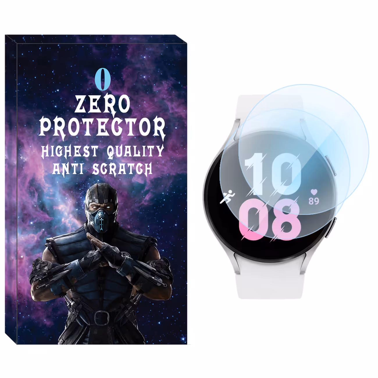 محافظ صفحه نمایش نانو زیرو مدل NZO مناسب برای ساعت هوشمند سامسونگ Galaxy Watch 5 44mm بسته دو عددی