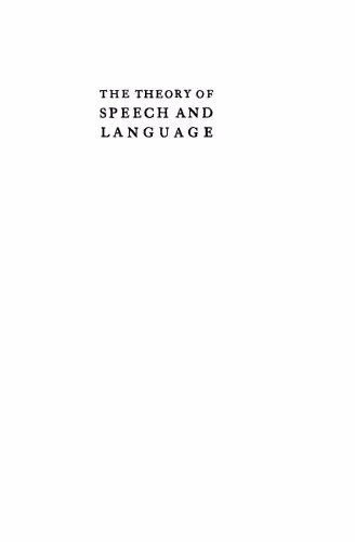 خرید و دانلود نسخه کامل کتاب The Theory of Speech and Language