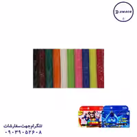 خمیر بازی 10 رنگ مقوا(144) نوآوران