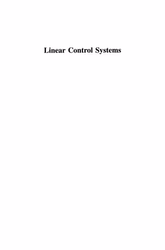 خرید و دانلود نسخه کامل کتاب Linear Control Systems: With solved problems and MATLAB examples
