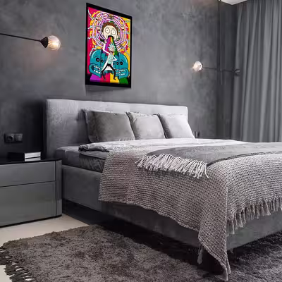 تابلو مدل Rick &amp; Morty کد F-1053