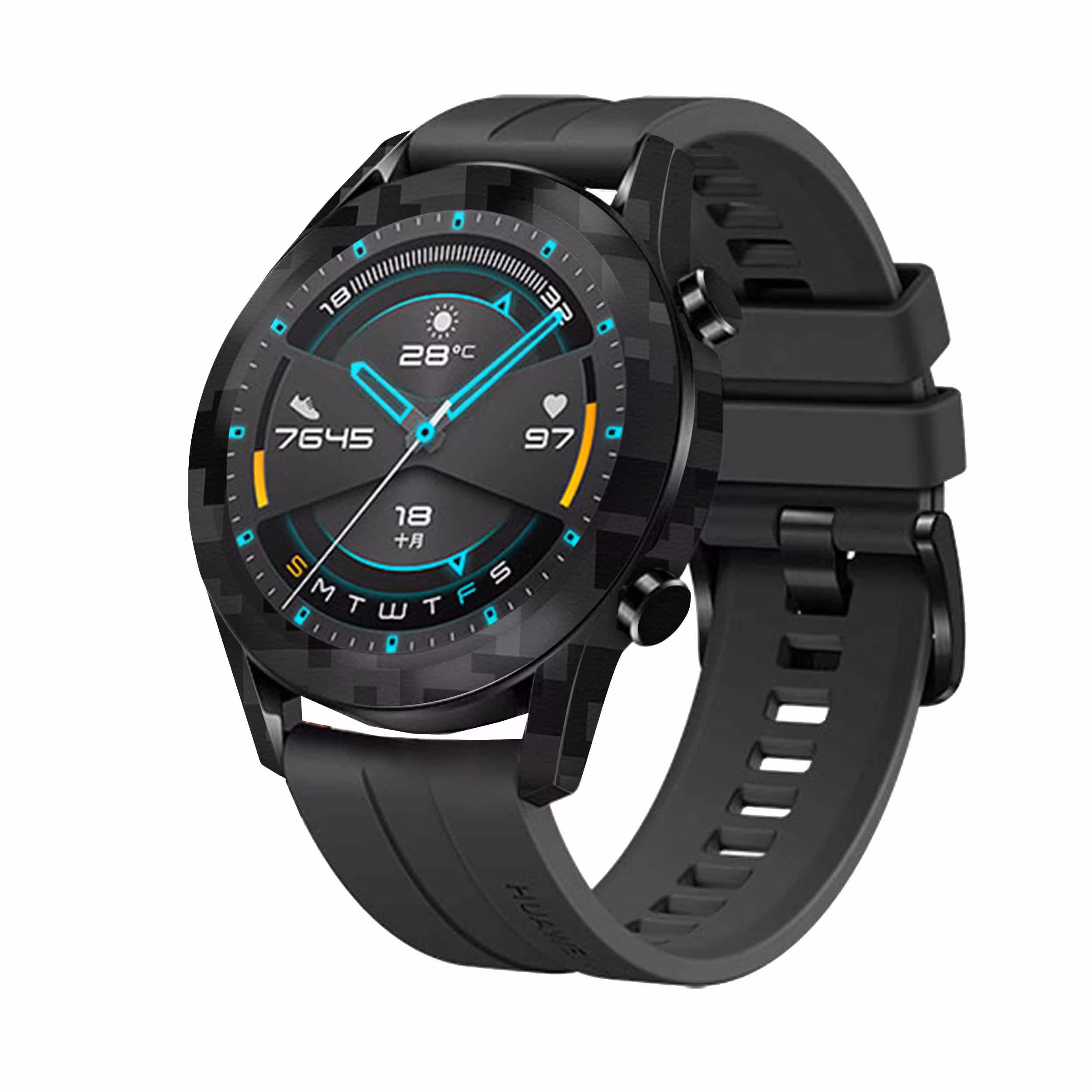 برچسب ماهوت طرح Night-Army-Pixel مناسب برای ساعت هوشمند هوآوی Watch GT2