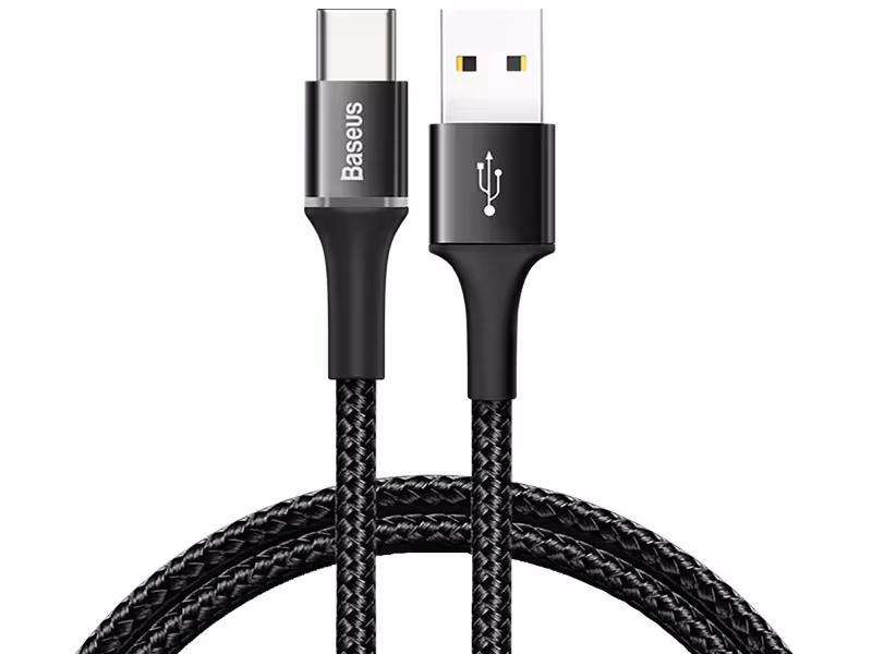 کابل فست شارژ تایپ سی بیسوس مدل Halo Data Cable به طول 1 متر