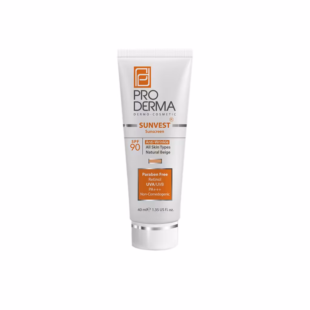 ضد آفتاب و ضد چروک رنگی SPF90 پرودرما