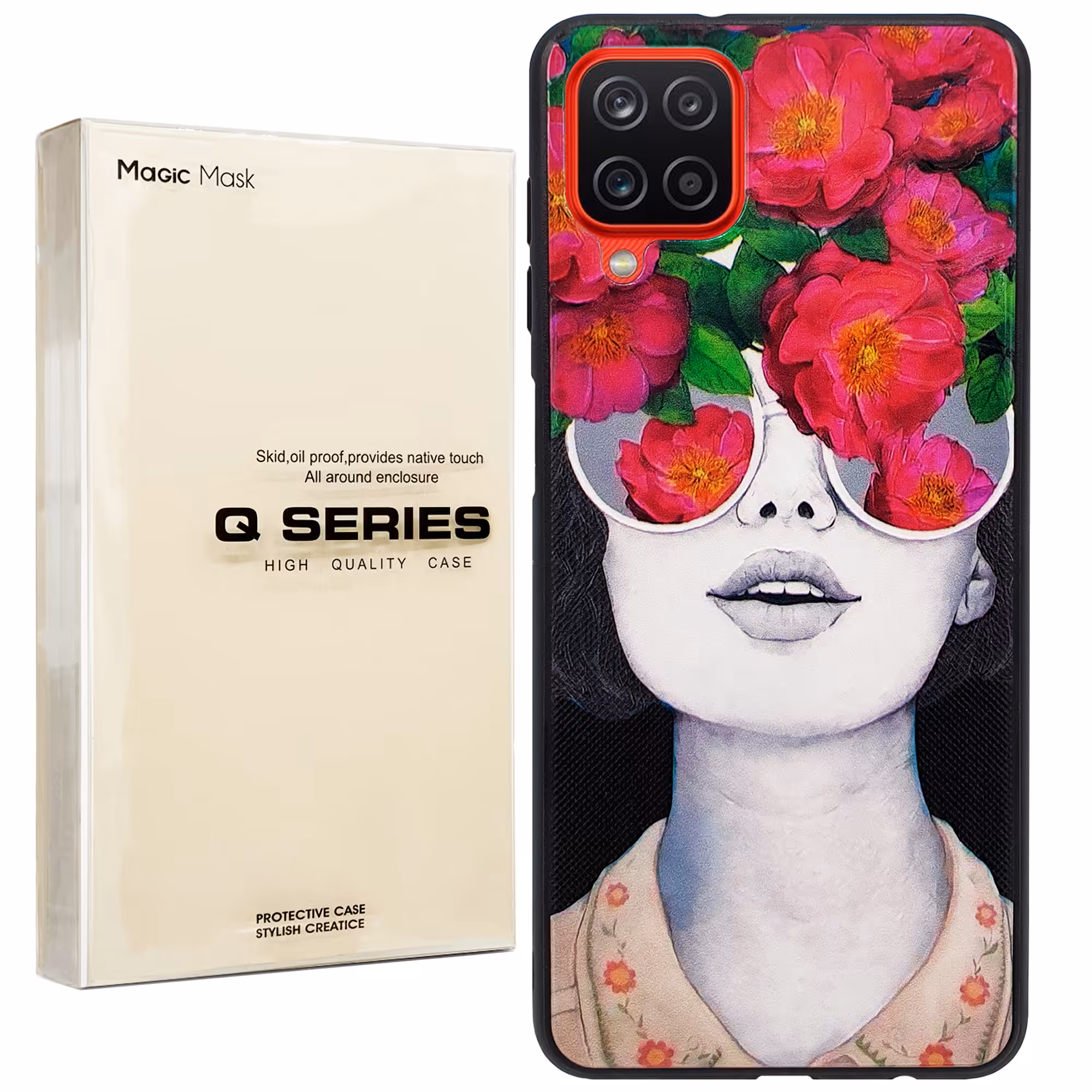 کاور مجیک مسک مدل full colour مناسب برای گوشی موبایل سامسونگ Galaxy A12 