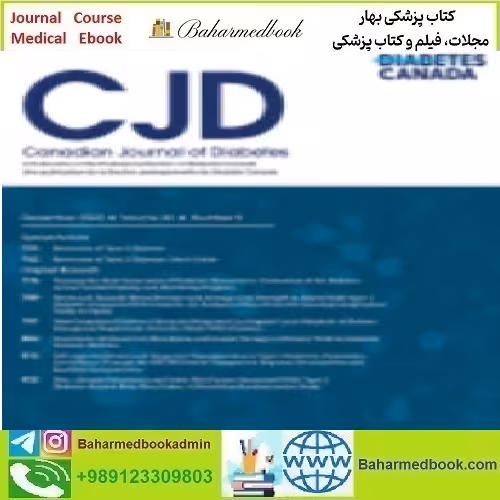 Canadian Journal of Diabetes Volume 46 Issue 1 to 8 2022 TR