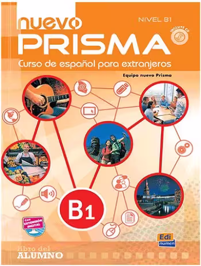 کتاب Nuevo Prisma B1 SB WB CD(رنگی)