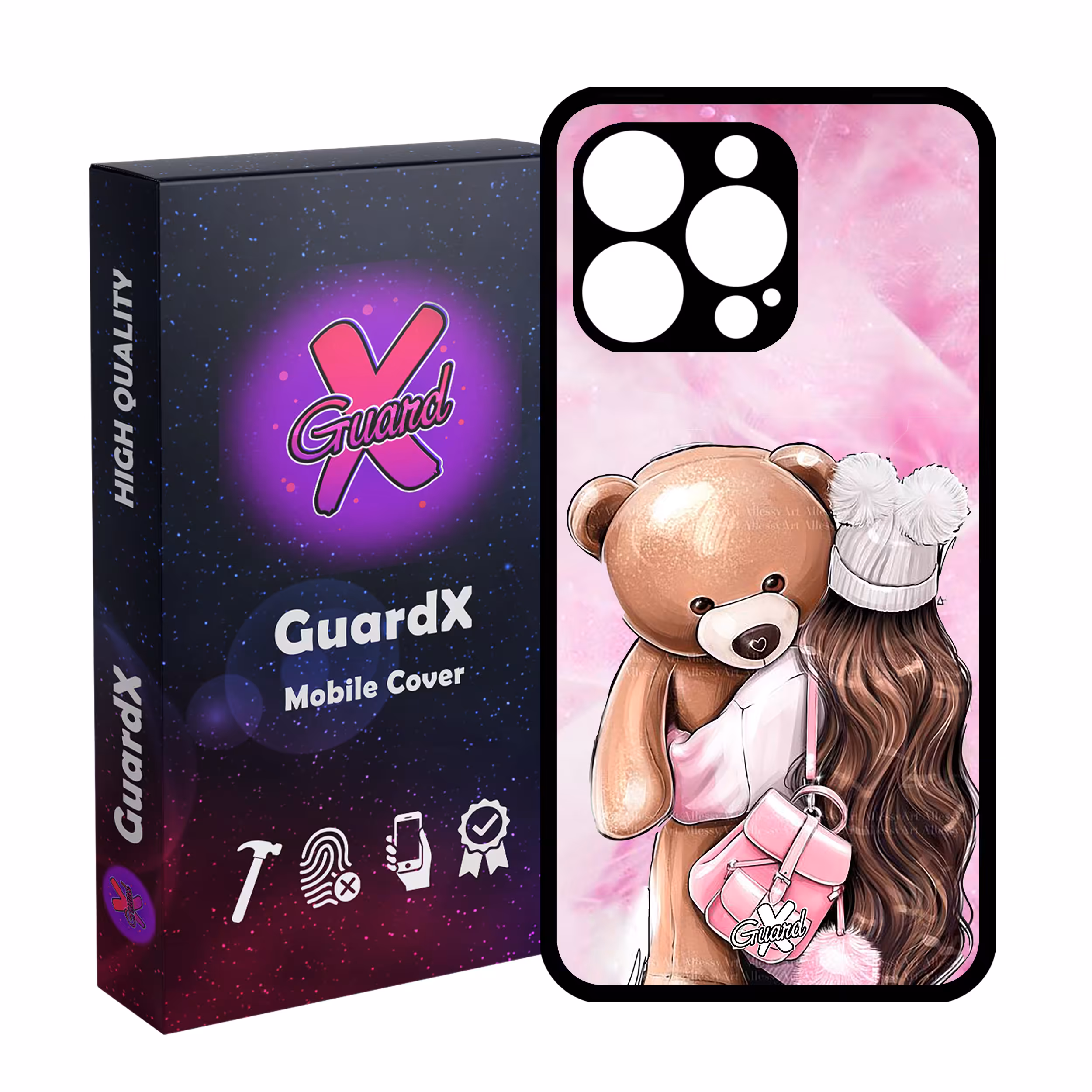 کاور گارد ایکس طرح Girl مدل Glass10088 مناسب برای گوشی موبایل اپل iPhone 13 Pro