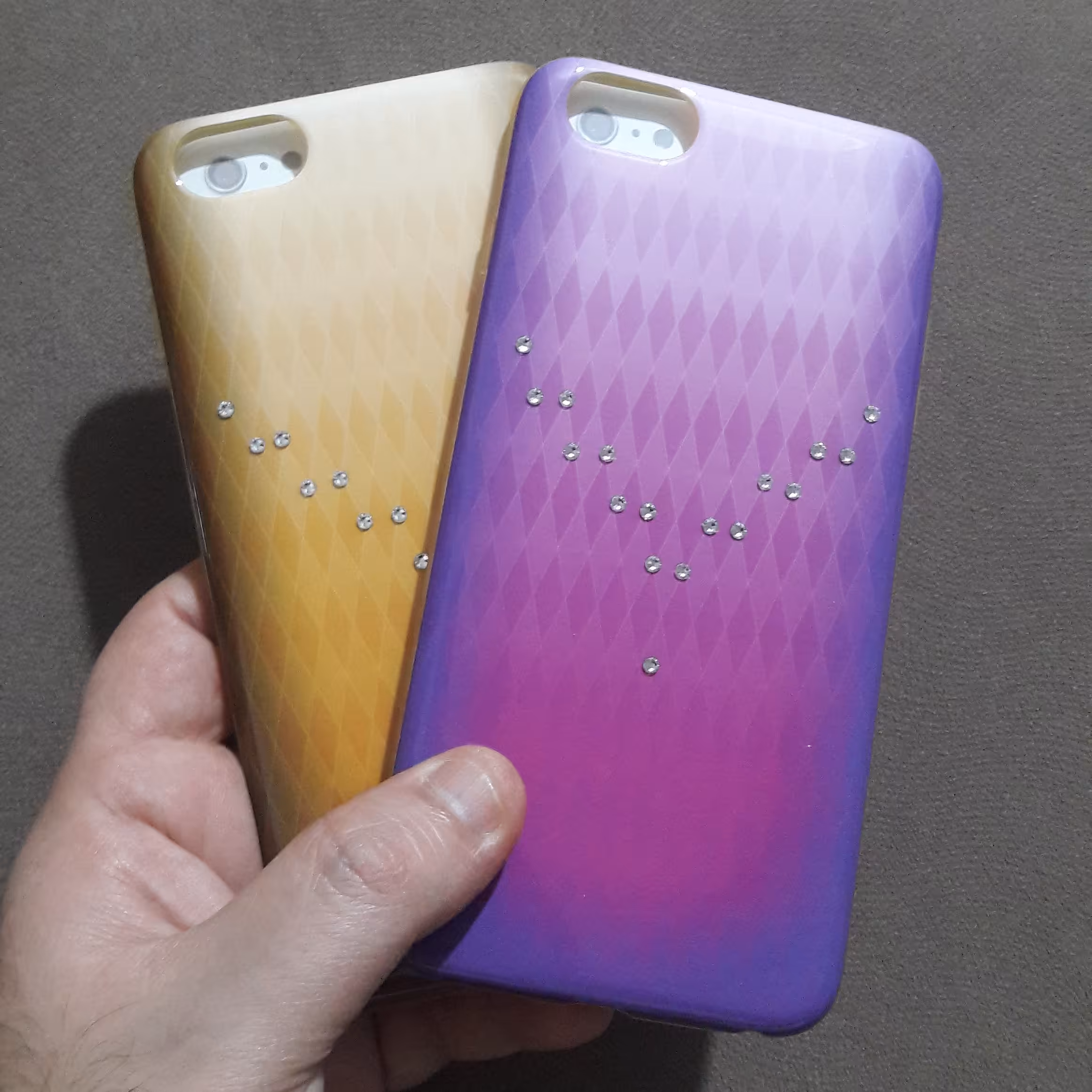 قاب ژله ای نگین دار آیفون6plus/6splus