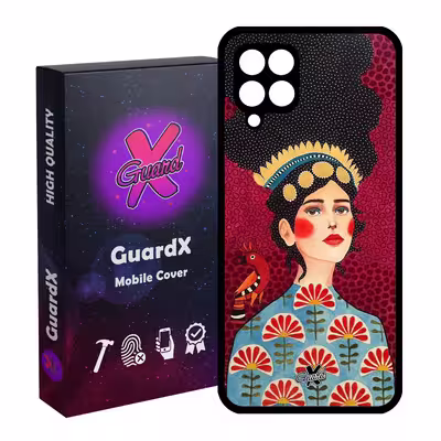 کاور گارد ایکس طرح Girl مدل Glass10179 مناسب برای گوشی موبایل سامسونگ Galaxy A12