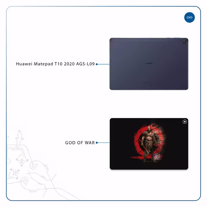 برچسب پوششی ماهوت مدل God-Of-War-Game مناسب برای تبلت هوآوی Matepad T10 2020 AGS-L09