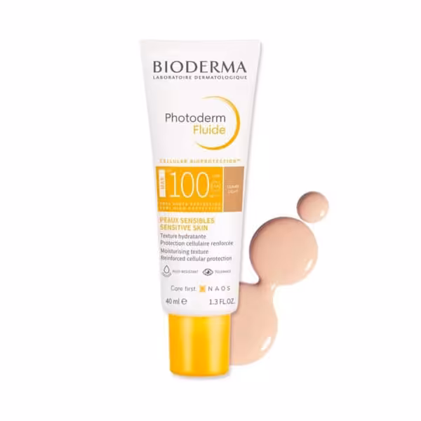 ضدآفتاب بایودرما مدل فتودرم فلوئید مکس SPF100 رنگ لایت