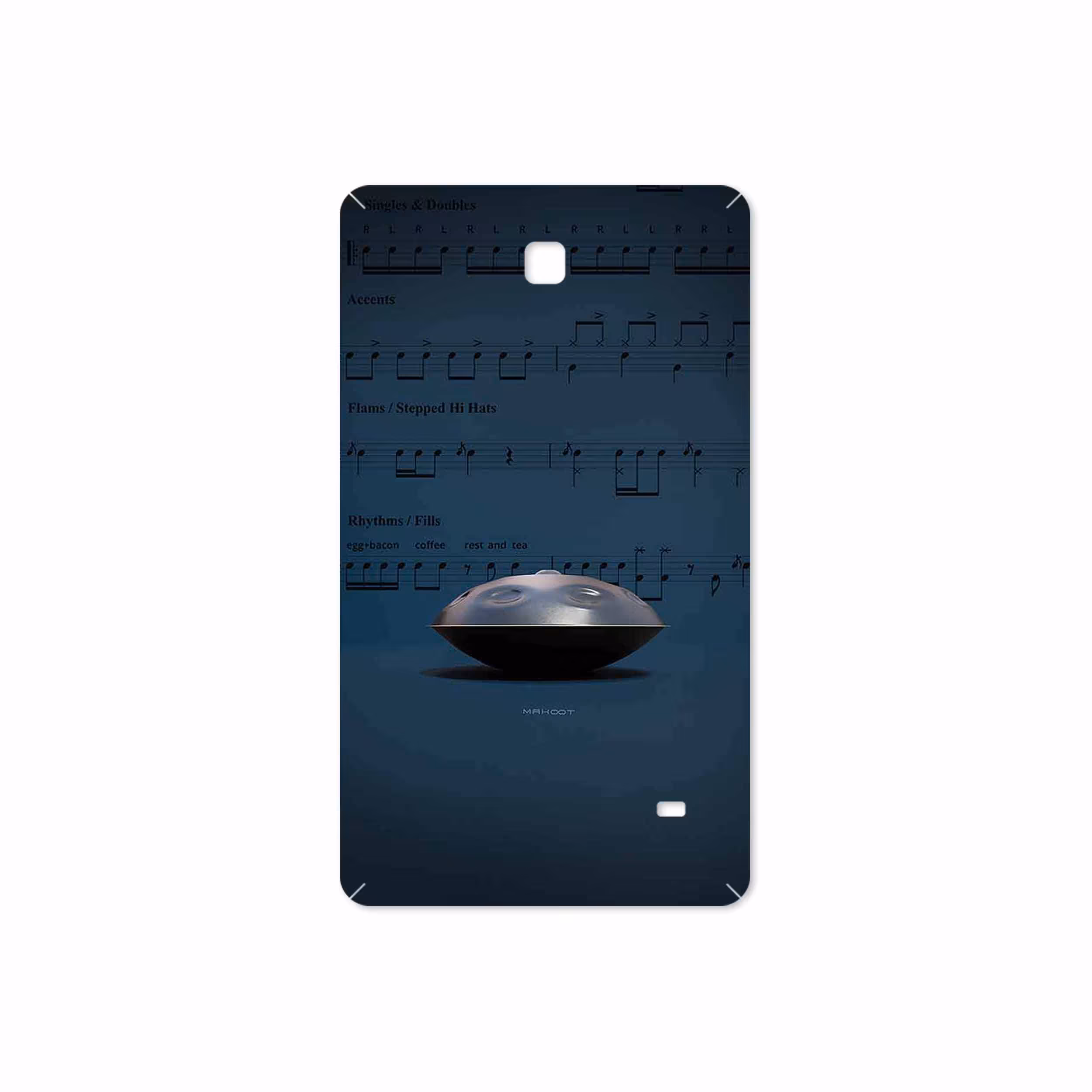 برچسب پوششی ماهوت مدل Hang Instrument مناسب برای تبلت سامسونگ Galaxy Tab 4 7.0 2014 T230