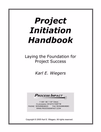 خرید و دانلود نسخه کامل کتاب Project Initiation. Handbook Laying the Foundation for Project Success