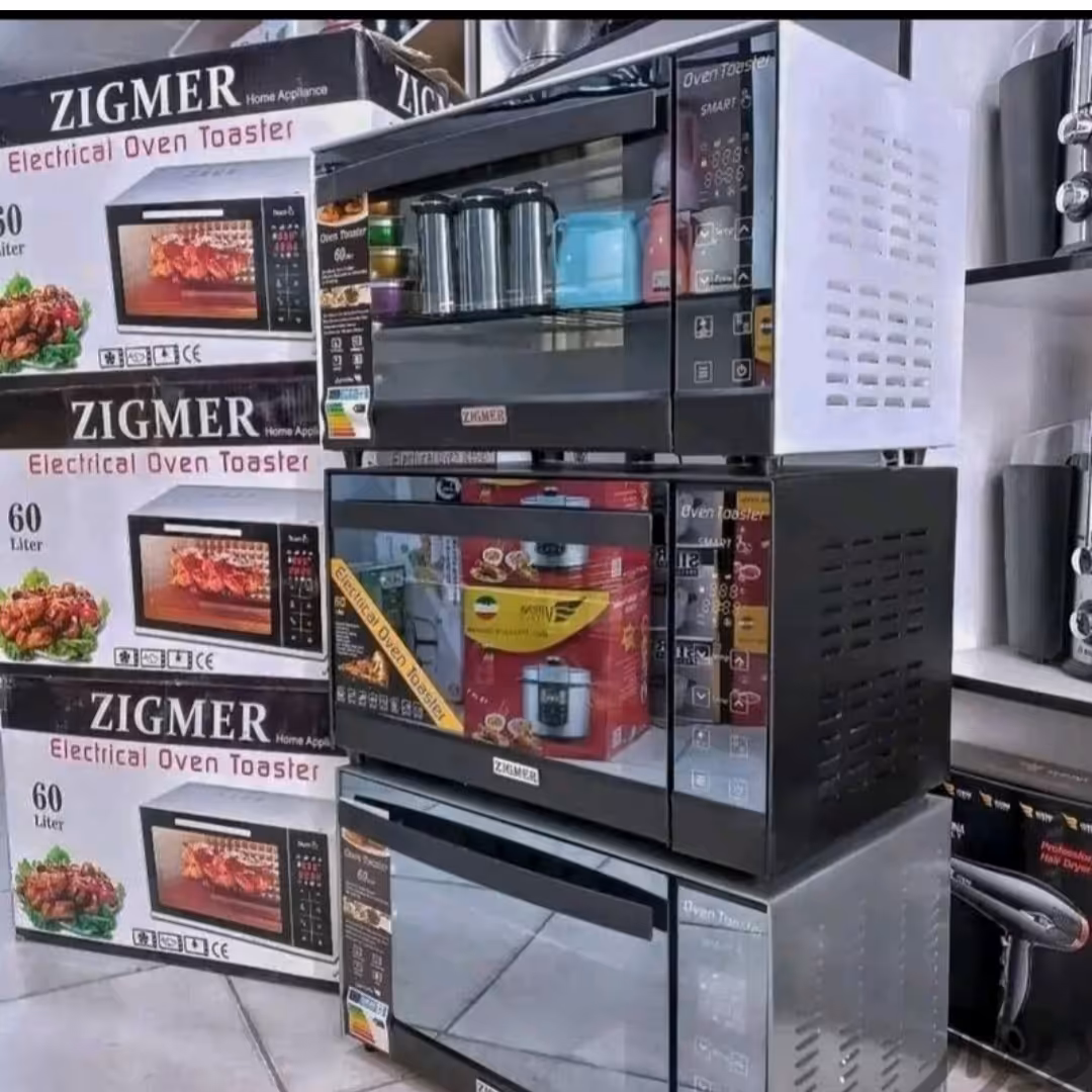 توستر دیجیتال زیگمر  60 لیتری هزینه ارسال با مشتری محترم (پس کرایه)