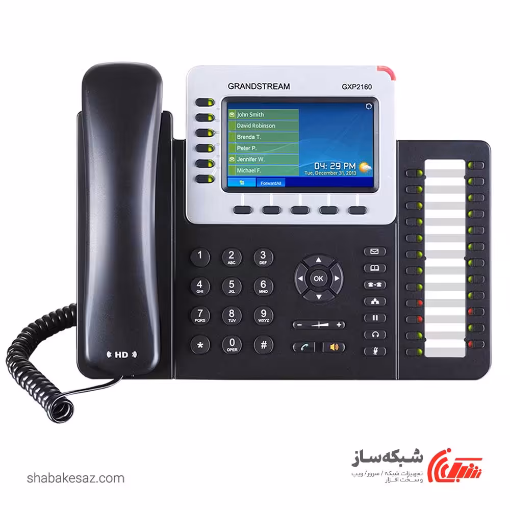 قیمت و خرید تلفن تحت شبکه گرند استریم Grandstream GXP2160 - شبکه ساز