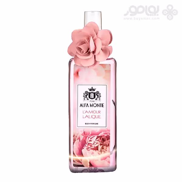 بادی اسپلش آلفا مونته رایحه L'AMOUR LALIQUE