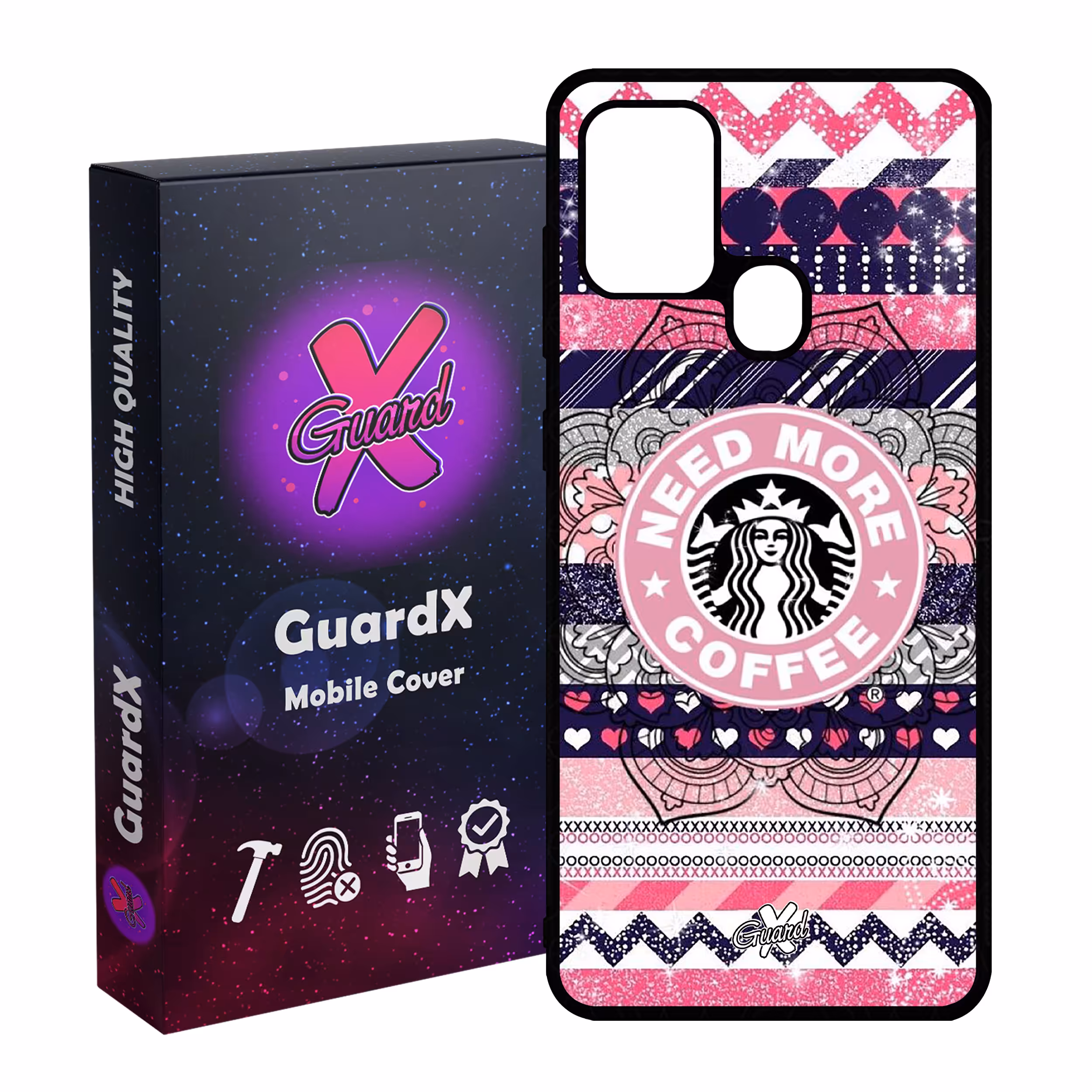 کاور گارد ایکس طرح Starbucks مدل Glass10070 مناسب برای گوشی موبایل سامسونگ Galaxy A21s