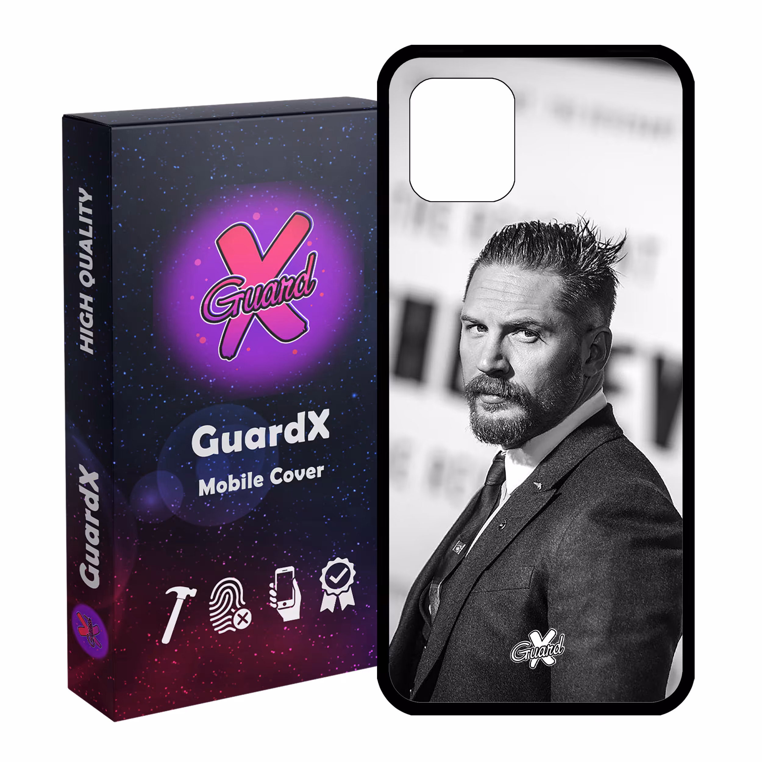 کاور گارد ایکس طرح تام هاردی مدل Glass10140 مناسب برای گوشی موبایل سامسونگ Galaxy Note 10 Lite