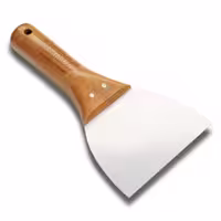کاردک استیل دسته چوبی برند دکور کد 004  Dekor Putty Spatula Wood Handle 