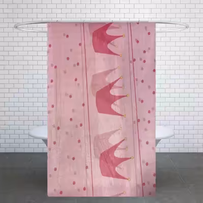 پرده حمام کد PH169 سایز 170x180 سانتی متر