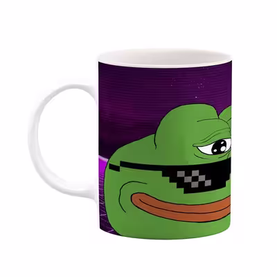 ماگ طرح Pepe the frog استیکر مدل mgp12561