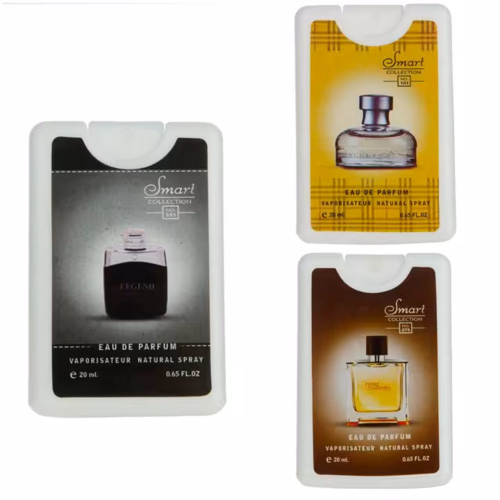 عطر جیبی مردانه اسمارت کالکشن مدل لجند ویکند تق هرمس کد 71 حجم 20 میلی لیتر بسته 3 عددی