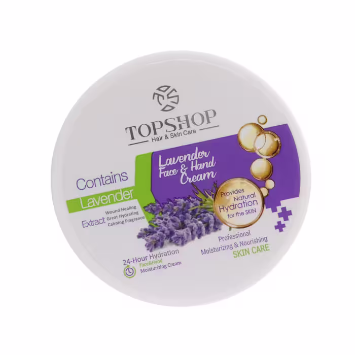 کرم مرطوب کننده تاپ شاپ مدل اسطوخودوس حجم 200 میلی لیتر