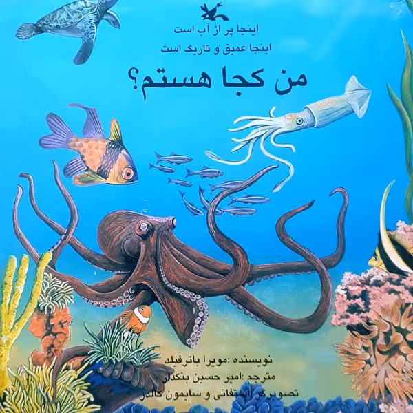 کتاب اینجا پر از آب است، اینجا عمیق و تاریک است، من کجا هستم؟ اثر مویرا باترفیلد انتشارات کانون پرورش فکری کودکان و نوجوانان