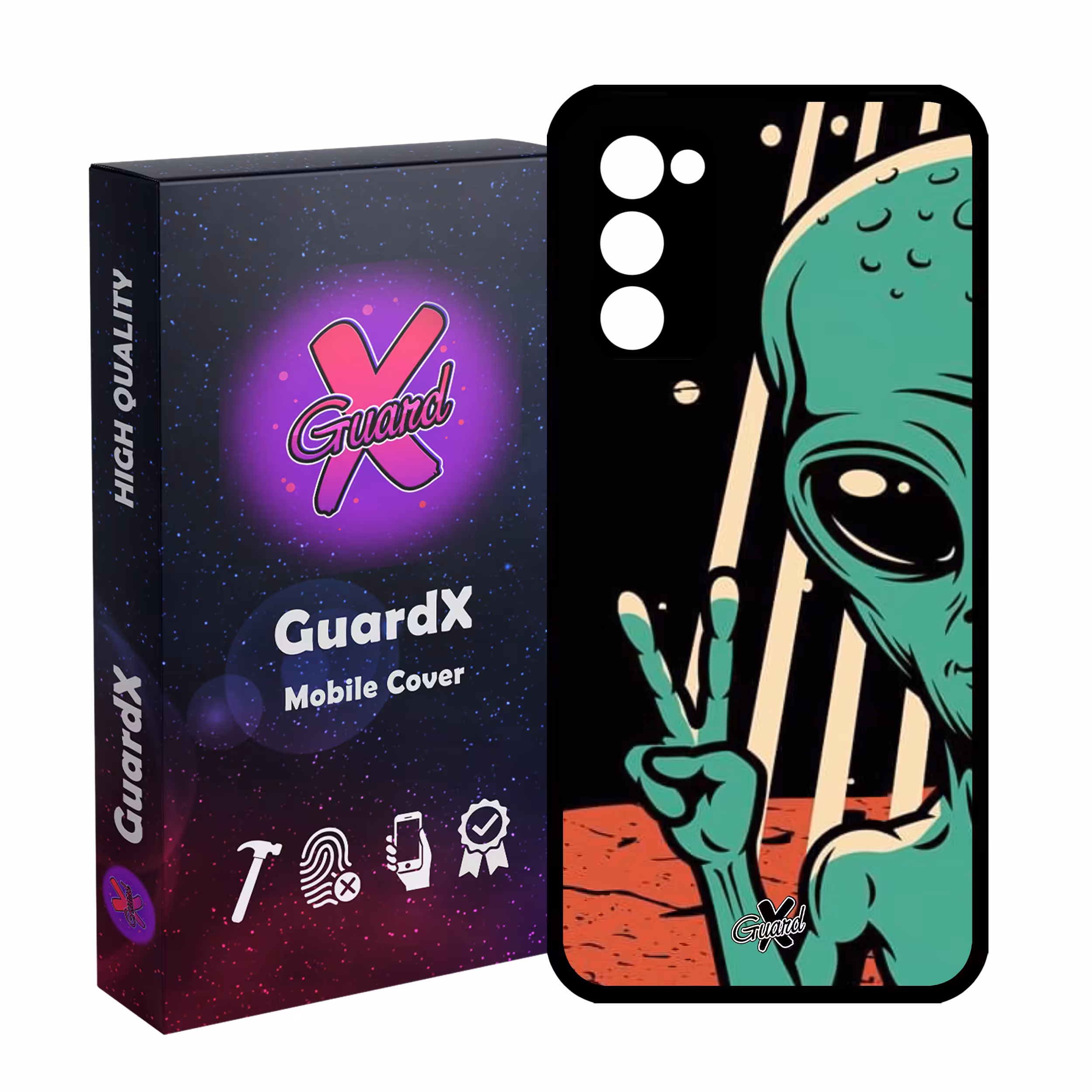 کاور گارد ایکس طرح Alien مدل Glass10499 مناسب برای گوشی موبایل سامسونگ Galaxy S20 FE