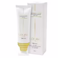کرم ضد آفتاب SPF50 بی رنگ مناسب انواع پوست لدورا کر 80 میلی لیتر