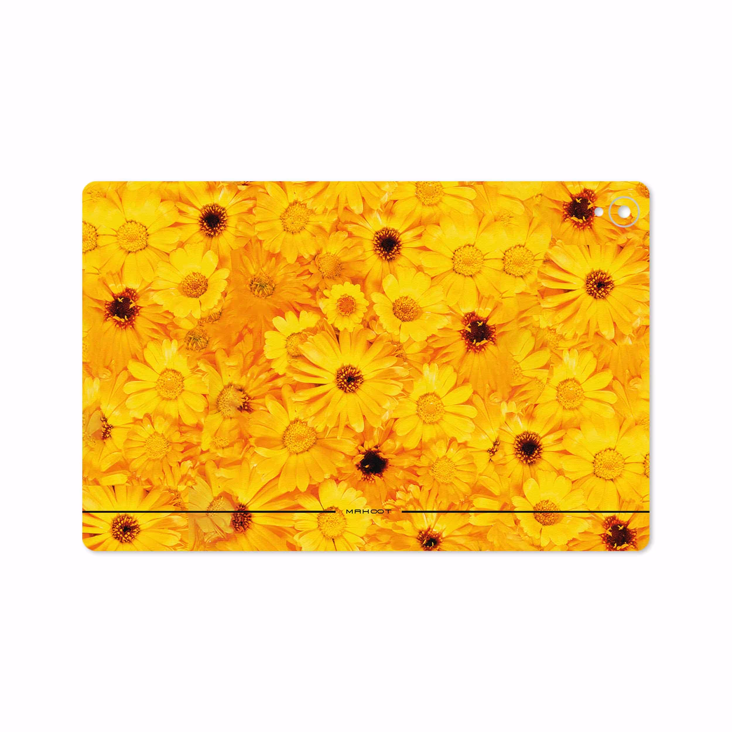 برچسب پوششی ماهوت مدل Yellow-Flower مناسب برای تبلت هوآوی Mediapad M6 10.8 2019