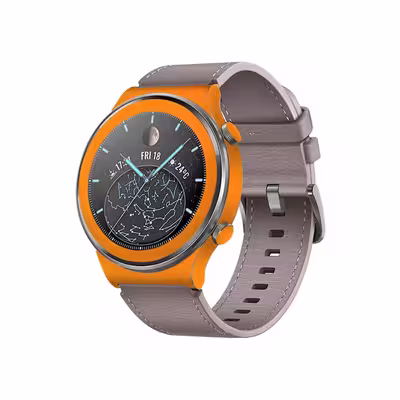 برچسب ماهوت طرح Matte Orange مناسب برای ساعت هوشمند هوآوی Watch GT 2 Pro